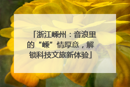 浙江嵊州：音浪里的“嵊”情厚意，解锁科技文旅新体验